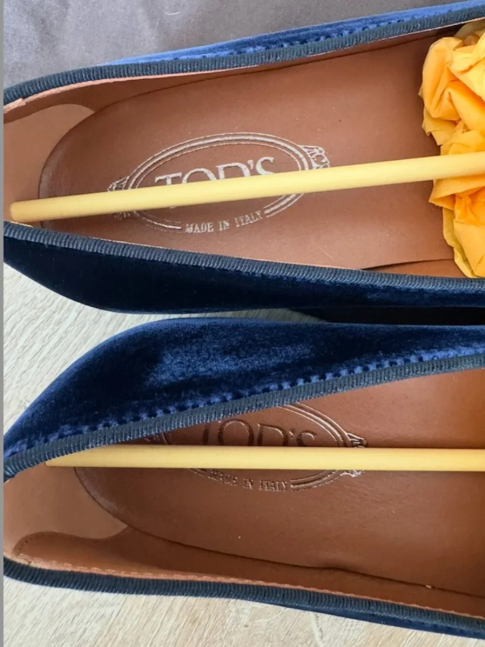 BRAND NEW Tod's Blue Suede Tassel-Detailed Loafers in Size 9